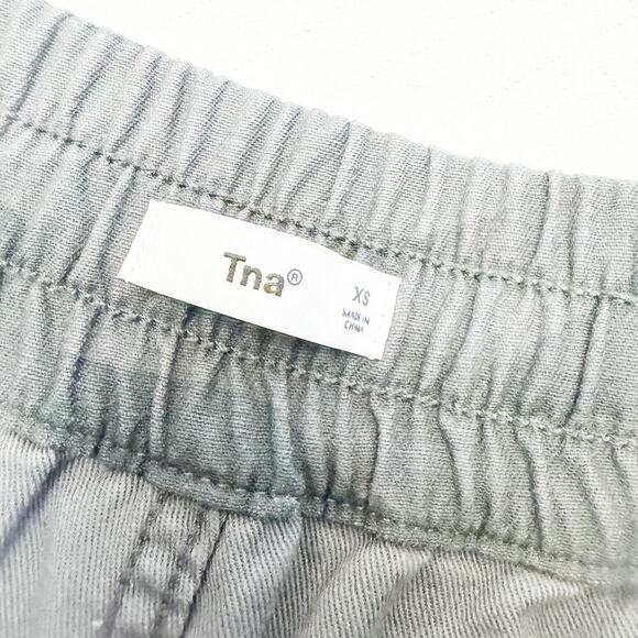 TNA Green Camouflage Printed Jogger Drawstring Style Pant Size XS - Picture 6 of 9